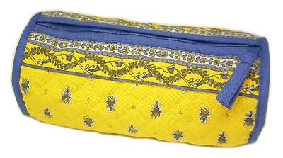 Provence Quilted Pouch ROUCY(Marat d'Avignon / Avignon. yellow) - Click Image to Close